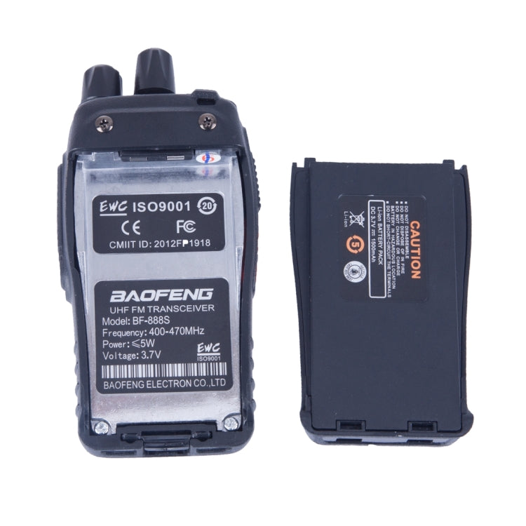 2 pièces talkie-walkie CB portable BAOFENG BF-888S Retevis UHF 5W 16 canaux, émetteur-récepteur radio FM