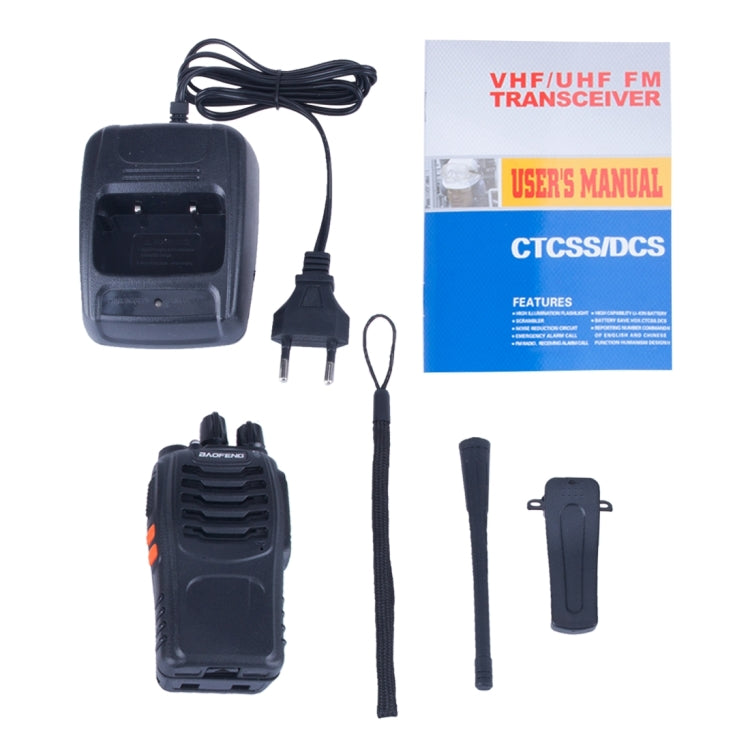 2 pièces talkie-walkie CB portable BAOFENG BF-888S Retevis UHF 5W 16 canaux, émetteur-récepteur radio FM