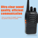 2 pièces talkie-walkie CB portable BAOFENG BF-888S Retevis UHF 5W 16 canaux, émetteur-récepteur radio FM