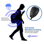 Microphone haut-parleur clip Baofeng pour talkies-walkies, prise casque 3,5 mm + 2,5 mm + micro, microphone