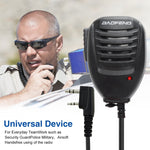 Microphone haut-parleur clip Baofeng pour talkies-walkies, prise casque 3,5 mm + 2,5 mm + micro, microphone