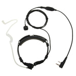 Kit oreillette-micro laryngophone pour talkie-walkie, prise jack 3,5 mm + 2,5 mm