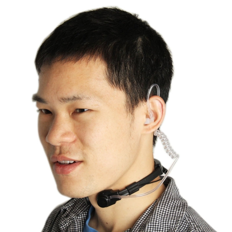 Kit oreillette-micro laryngophone pour talkie-walkie, prise jack 3,5 mm + 2,5 mm