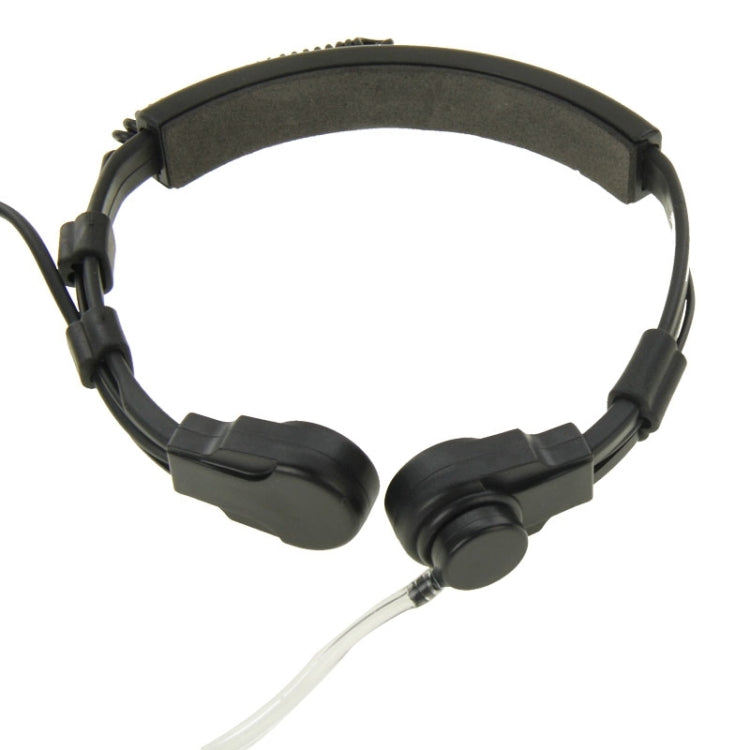 Kit oreillette-micro laryngophone pour talkie-walkie, prise jack 3,5 mm + 2,5 mm