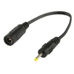 Câble connecteur d'alimentation DC femelle 5,5 x 2,1 mm vers DC mâle 2,5 x 0,7 mm pour adaptateur d'ordinateur portable, longueur : 18 cm, mâle 2,5 x 0,7 mm