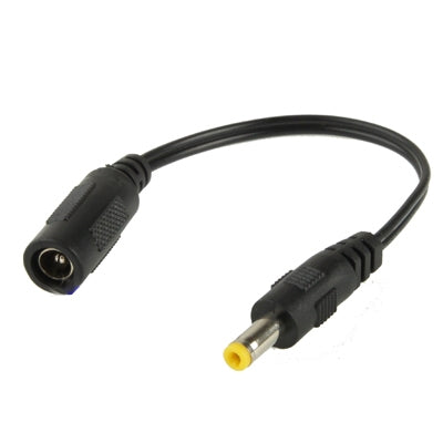 Câble connecteur d'alimentation DC femelle 5,5 x 2,1 mm vers DC mâle 4,8 x 1,7 mm pour adaptateur d'ordinateur portable, longueur : 15 cm, 4,8 x 1,7 mm
