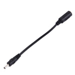 Câble connecteur d'alimentation DC femelle 5,5 x 2,1 mm vers DC mâle 3,5 x 1,35 mm pour adaptateur d'ordinateur portable, longueur : 15 cm, mâle 3,5 x 1,35 mm