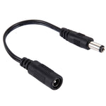 Câble connecteur d'alimentation DC femelle 5,5 x 2,1 mm vers DC mâle 5,5 x 2,5 mm pour adaptateur d'ordinateur portable, longueur : 15 cm, mâle 5,5 x 2,5 mm