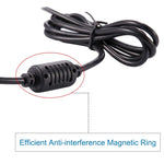 Câble d'alimentation DC mâle 4,0 x 1,7 mm pour adaptateur d'ordinateur portable, longueur : 1,2 m