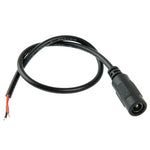 Câble d'alimentation DC femelle 5,5 x 2,1 mm pour adaptateur d'ordinateur portable, longueur : 30 cm, 5,5 x 2,1 mm (longueur : 30 cm)