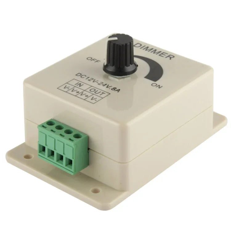 Variateur LED monochrome pour bande lumineuse DC12-24V, courant de sortie : 8A
