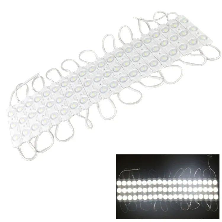 180 degrés 20 x 3 LED SMD 5730 convexe lumière blanche chaude haute, DC 12V, S-LED-0395W, S-LED-0395WW