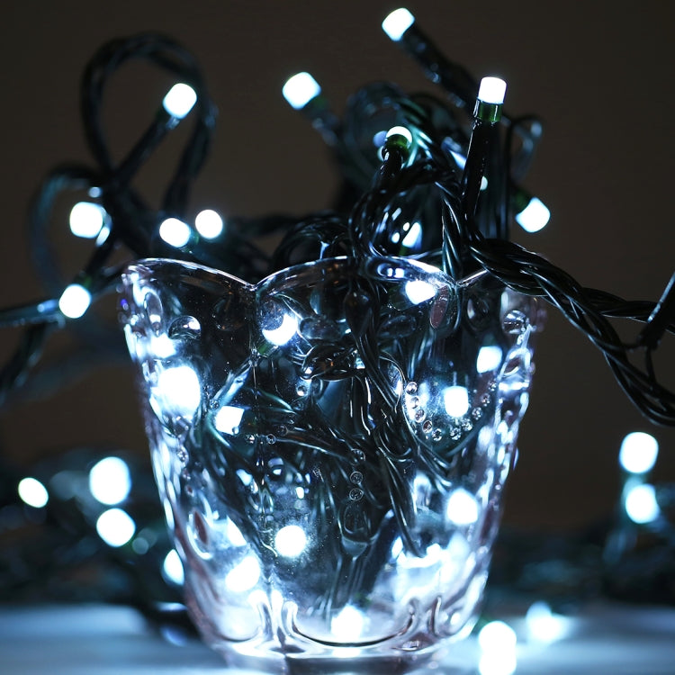 Lumière LED RVB 100 avec contrôleur, effet clignotant / fondu / poursuite, blanc chaud prise UE, lumière blanche prise UE, lumière colorée 220V prise UE