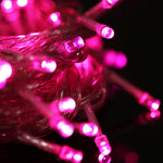 Guirlande lumineuse 100 LED avec contrôleur, effets de clignotement / fondu / poursuite, AC 220V, prise UE, lumière verte, lumière blanche, lumière rouge, lumière orange, lumière bleue, lumière rose, lumière violette, lumière jaune