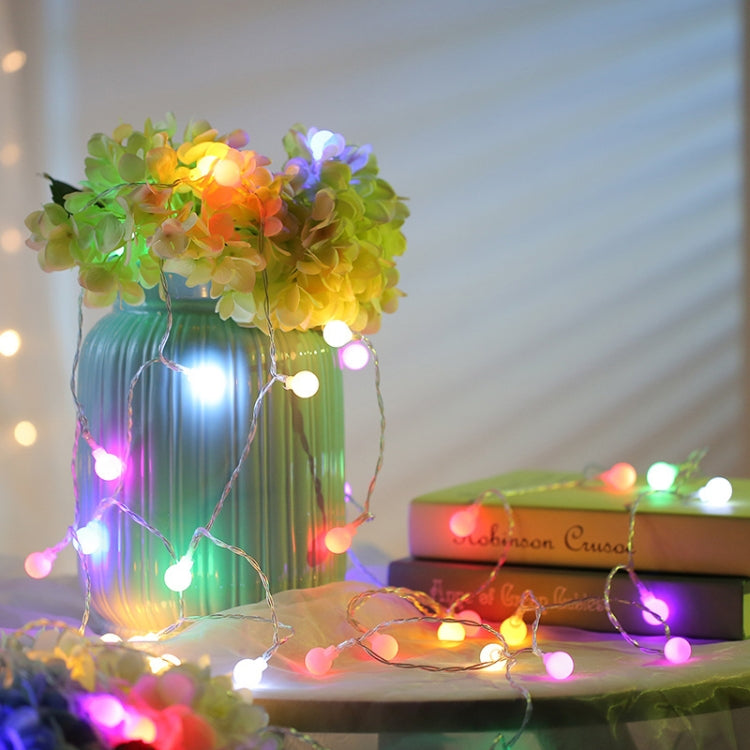 Guirlande lumineuse LED multicolore de 10 m et 100 LED avec fiche d'alimentation et prise de raccordement