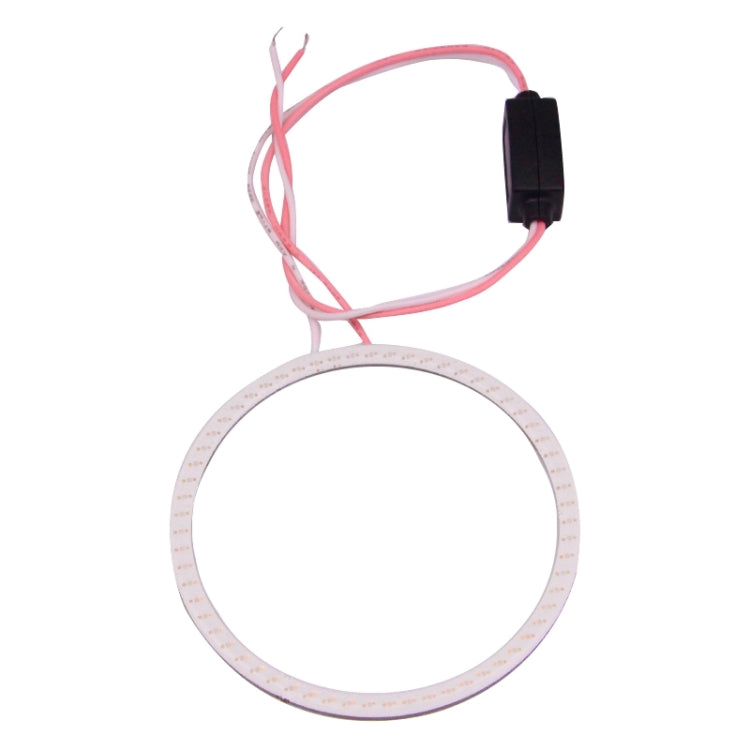 70mm 5W 180LM Angel Eyes Circles Car Headlight COB LED Lights for Vehicles, DC 12-24V, 70mm Blue Light, 70mm White Light