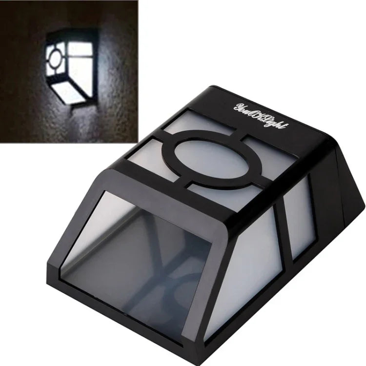 2 Lampes LED solaires murales pour clôture, S-LED-3090W, S-LED-3090WW