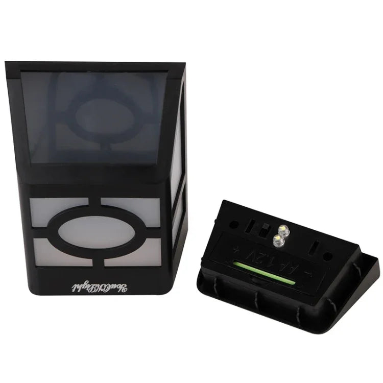 2 Lampes LED solaires murales pour clôture, S-LED-3090W, S-LED-3090WW