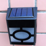 2 Lampes LED solaires murales pour clôture, S-LED-3090W, S-LED-3090WW