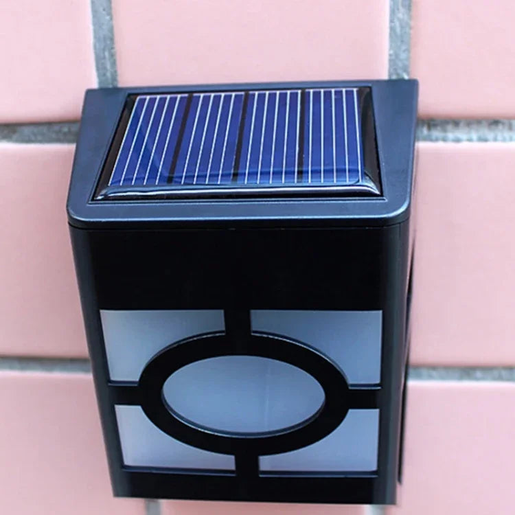 2 Lampes LED solaires murales pour clôture, S-LED-3090W, S-LED-3090WW