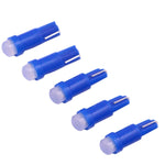 5 PCS T5 0.5W 20LM 1 LED COB LED Instrument Light Bulb Dashboard Light for Vehicles, DC 12V