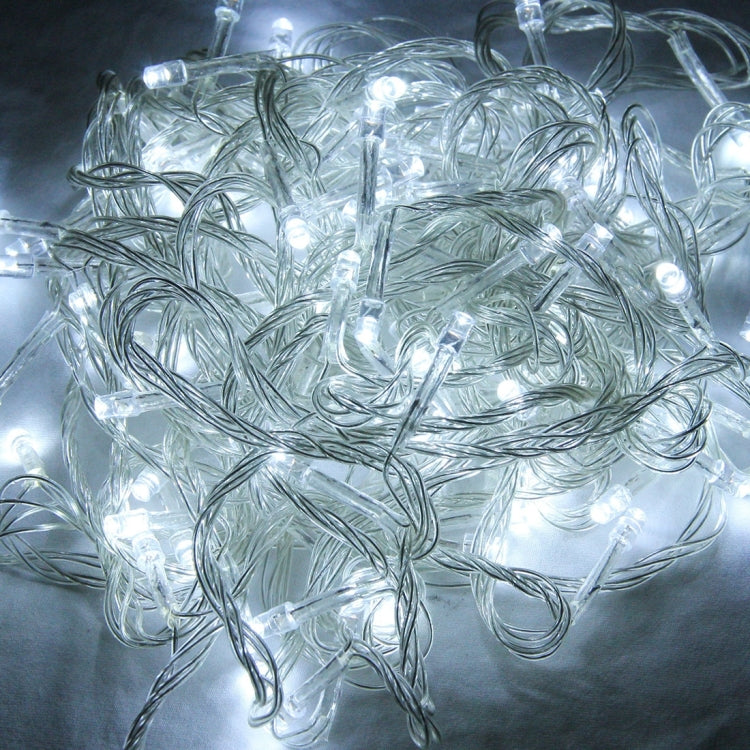 Pour fête de Noël, 100 LED lumière blanche, avec contrôleur à 8 fonctions, 220V, prise UK