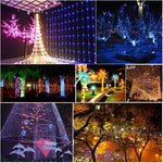 Pour fête de Noël, 50 LED, lumière RVB, alimenté par batterie