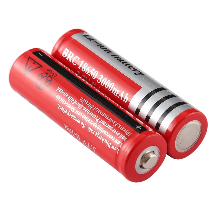 2 pièces batterie rechargeable lithium-ion UltraFire 18650 3000mAh 3,7V longue durée, 3000mAh
