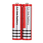 2 pièces batterie rechargeable lithium-ion UltraFire 18650 3000mAh 3,7V longue durée, 3000mAh