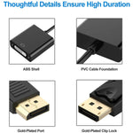 Adaptateur DisplayPort Mâle vers DVI 24+5 Femelle, Longueur du Câble : 12cm, DP Mâle vers DVI 24+5 Femelle
