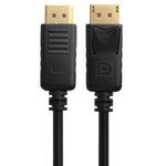 Câble DisplayPort Mâle vers HDMI Mâle, Longueur du Câble : 1,8m, DP vers HDMI Mâle Noir