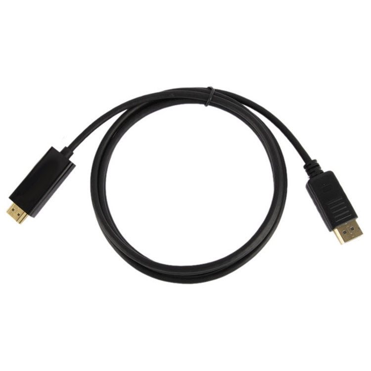 Câble DisplayPort Mâle vers HDMI Mâle, Longueur du Câble : 1,8m, DP vers HDMI Mâle Noir