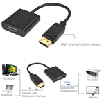 Adaptateur Câble Vidéo DisplayPort Mâle vers HDMI Femelle, Longueur : 15cm, DP Mâle vers HDMI Femelle (Plaqué Or)