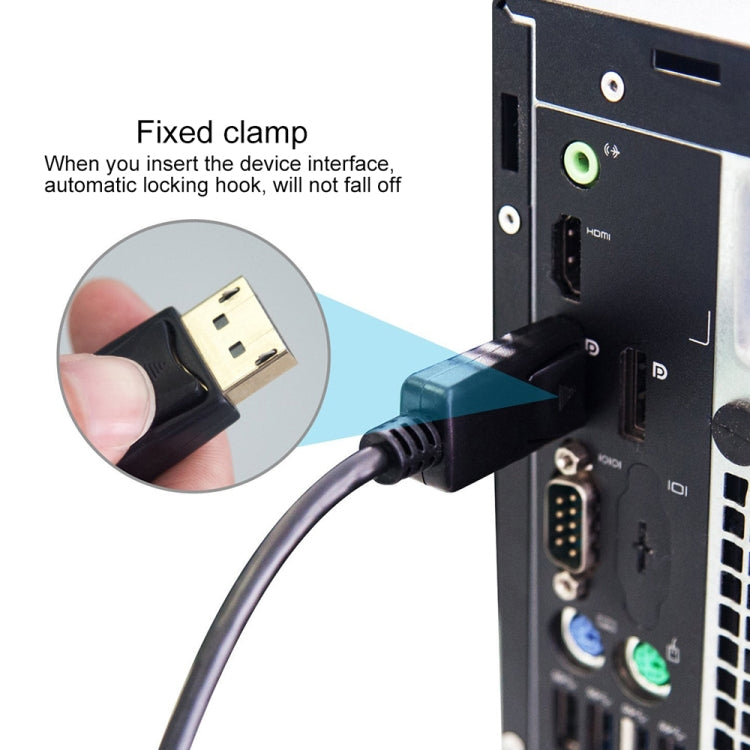Câble DisplayPort mâle vers DisplayPort mâle, longueur : 1,8m, DP vers DP mâle (plaqué or)
