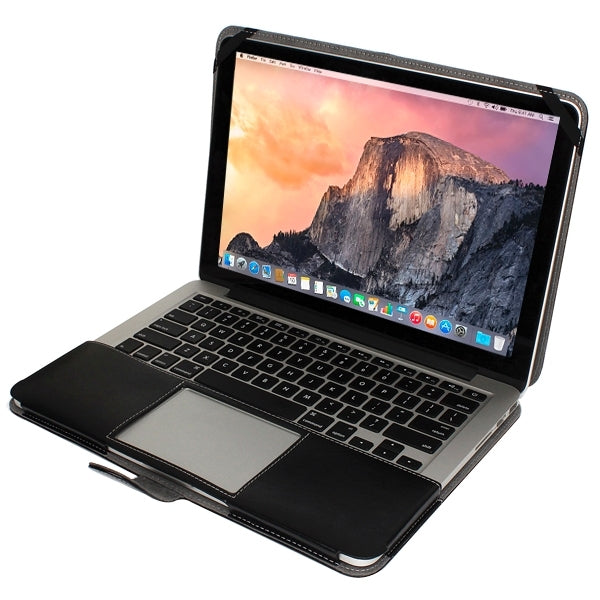 Housse en cuir pour MacBook Pro Retina 13,3 pouces avec bouton-pression