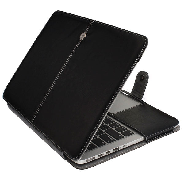 Housse en cuir pour MacBook Pro Retina 13,3 pouces avec bouton-pression