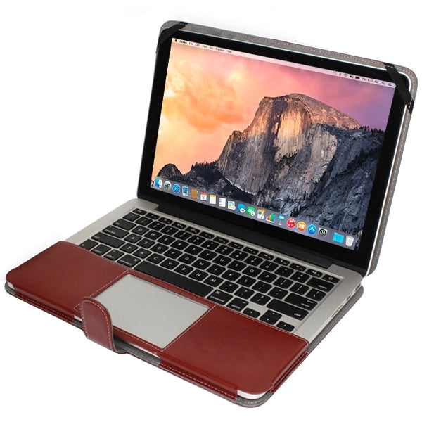 Housse en cuir pour MacBook Pro Retina 13,3 pouces avec bouton-pression