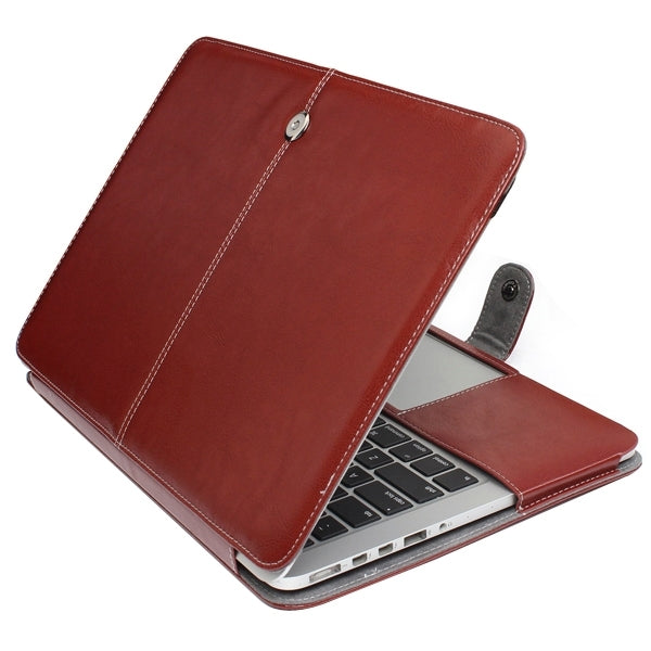 Housse en cuir pour MacBook Pro Retina 13,3 pouces avec bouton-pression