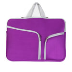 Sacoche d'ordinateur portable double poche zippée pour Macbook Air 11,6 pouces