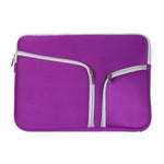 Sac à main à double poche zippée pour ordinateur portable Macbook Air 13 pouces