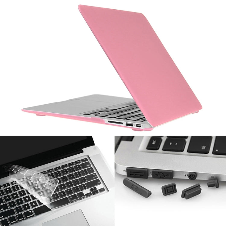 ENKAY pour Macbook Air 11,6 pouces (version US) / A1370 / A1465 Coque de protection rigide mate 3 en 1 Hat-Prince avec protection de clavier et cache anti-poussière de port