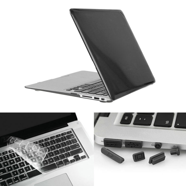 ENKAY pour Macbook Air 11,6 pouces (version US) / A1370 / A1465 Étui de protection rigide en plastique transparent 3 en 1 Hat-Prince avec protection de clavier et bouchon anti-poussière pour ports