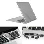 ENKAY pour Macbook Air 11,6 pouces (version US) / A1370 / A1465 Étui de protection rigide en plastique transparent 3 en 1 Hat-Prince avec protection de clavier et bouchon anti-poussière pour ports