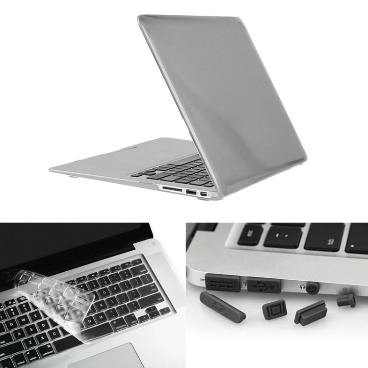ENKAY pour Macbook Air 11,6 pouces (version US) / A1370 / A1465 Étui de protection rigide en plastique transparent 3 en 1 Hat-Prince avec protection de clavier et bouchon anti-poussière pour ports