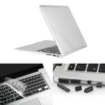 ENKAY pour Macbook Air 11,6 pouces (version US) / A1370 / A1465 Étui de protection rigide en plastique transparent 3 en 1 Hat-Prince avec protection de clavier et bouchon anti-poussière pour ports