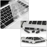 ENKAY pour Macbook Air 11,6 pouces (version US) / A1370 / A1465 Étui de protection rigide en plastique transparent 3 en 1 Hat-Prince avec protection de clavier et bouchon anti-poussière pour ports