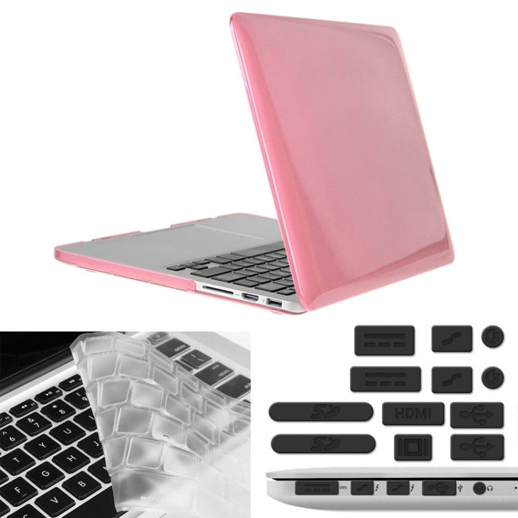 ENKAY pour Macbook Pro Retina 13,3 pouces (version US) / A1425 / A1502 Hat-Prince Coque de protection rigide 3 en 1 en plastique avec protection de clavier et bouchon anti-poussière pour ports
