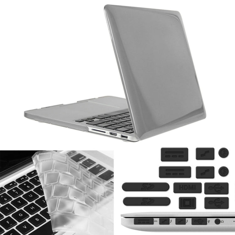 ENKAY pour Macbook Pro Retina 13,3 pouces (version US) / A1425 / A1502 Hat-Prince Coque de protection rigide 3 en 1 en plastique avec protection de clavier et bouchon anti-poussière pour ports