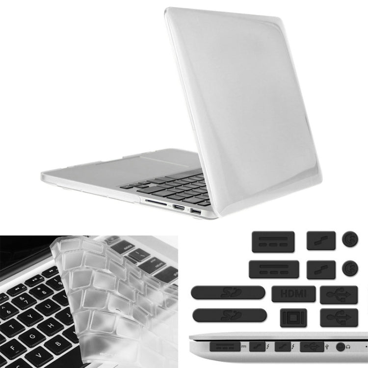 ENKAY pour Macbook Pro Retina 13,3 pouces (version US) / A1425 / A1502 Hat-Prince Coque de protection rigide 3 en 1 en plastique avec protection de clavier et bouchon anti-poussière pour ports