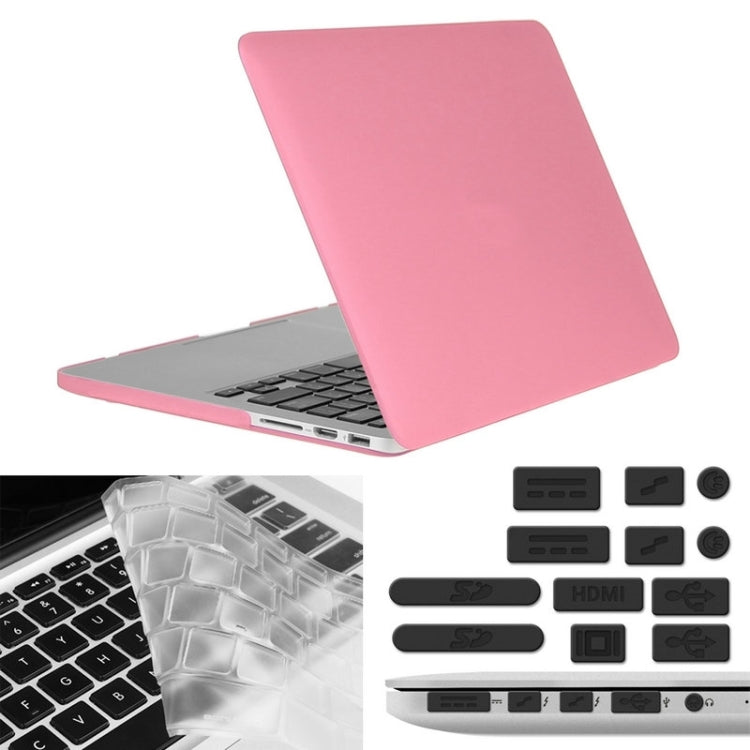 ENKAY pour Macbook Pro Retina 15,4 pouces (version américaine) / A1398 Hat-Prince Étui de protection rigide givré 3 en 1 avec protection de clavier et capuchon anti-poussière de port